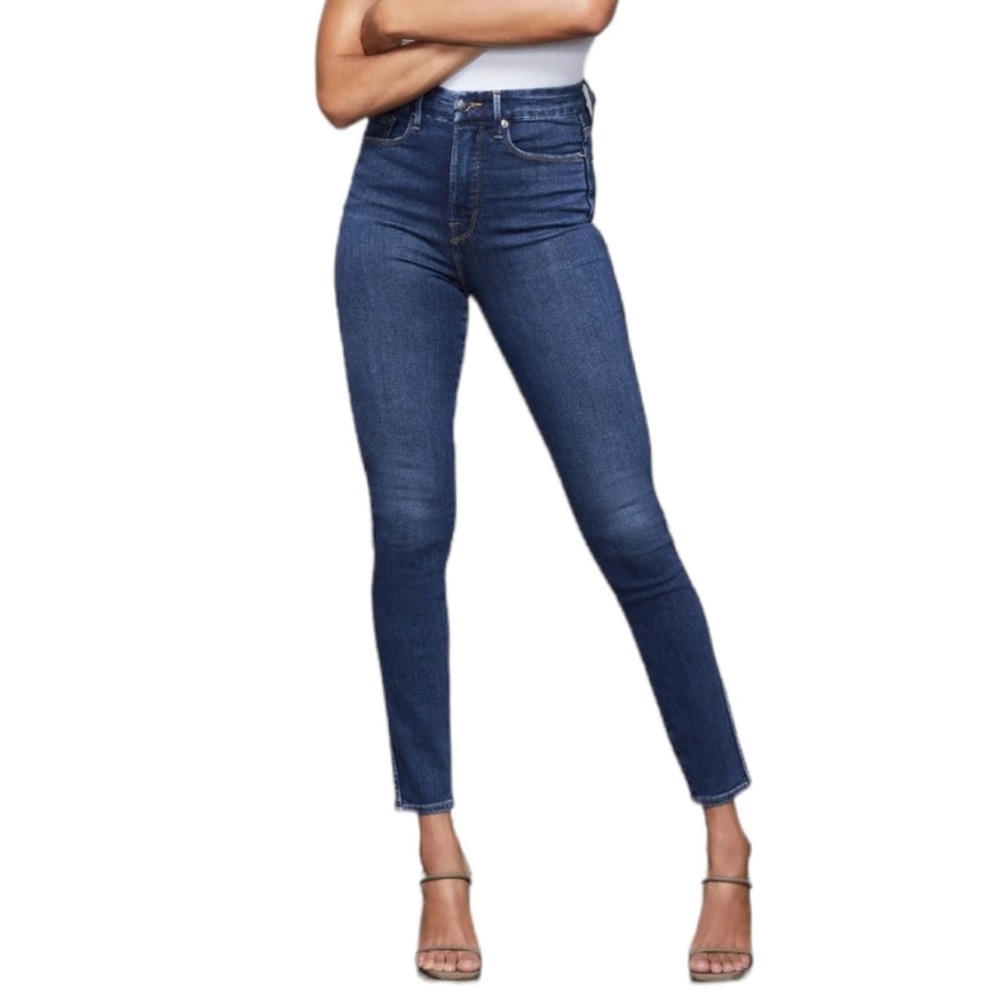 Good American Good Curve Skinny High Rise Jean Blue 353 2/26